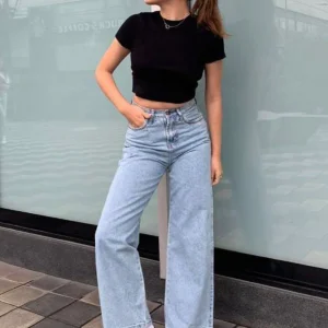 WIDE LEG CINTURA CELESTE | EXCUSAS