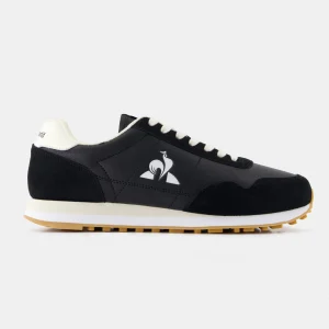 Basket retro-running en cuir et suede Astra