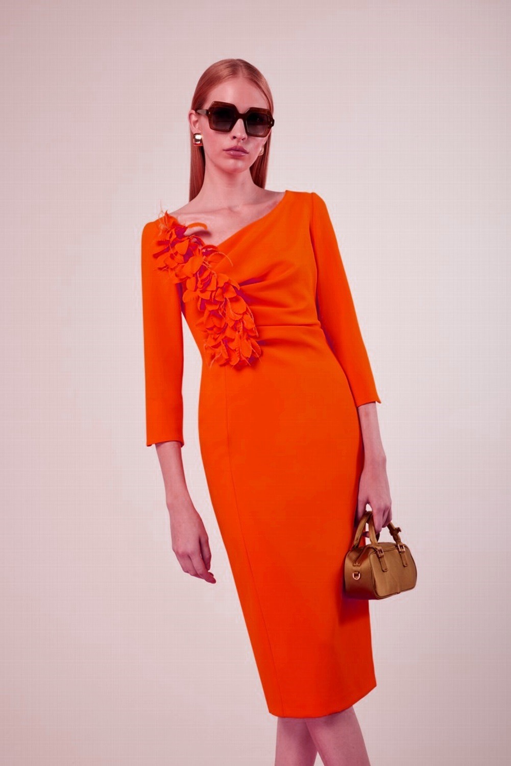 Vestido Floral con Pliegues Elástico - Imagen 5