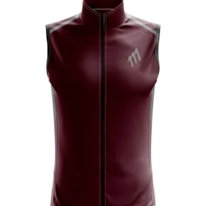 Chaleco rompevientos hombre - Vinotinto
