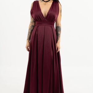 Vestido Elegant Burdeos